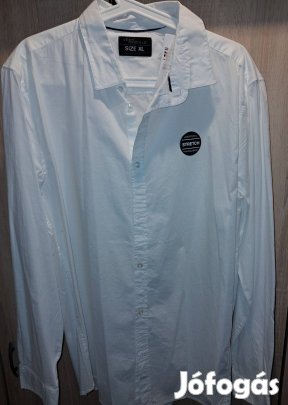 Új, fehér színű, sztreccs anyagú férfi ing eladó