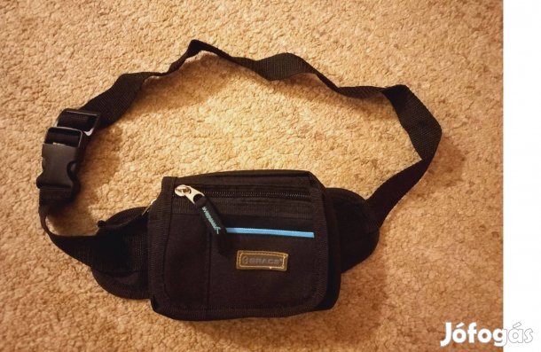 Új, fekete övtáska, több cipzáras zsebbel hibátlan állapotban eladó
