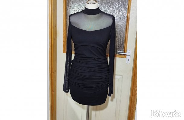 Új, fekete party ruha, 38-as méret