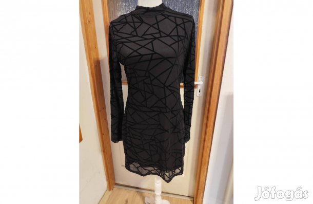 Új, fekete party ruha, 42-es méret