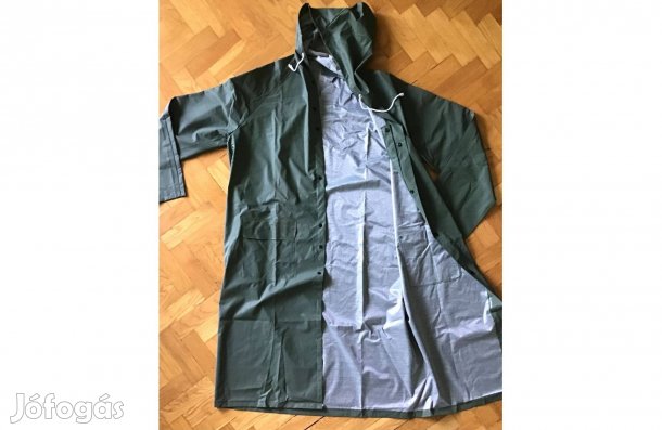 Új, felnőtt, vastag, esőkabát - 2XL (zöld)