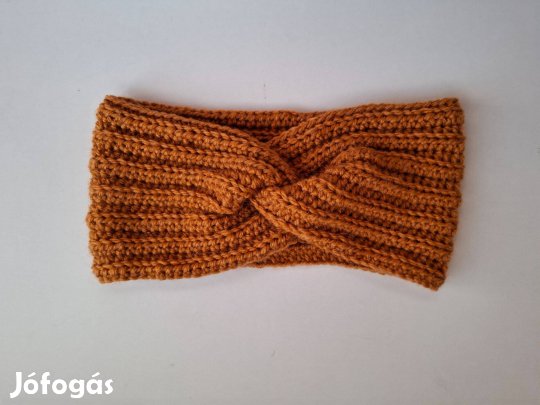 Új, felnőtt méretű fejpánt fülmelegítő fülvédő csavart mintával