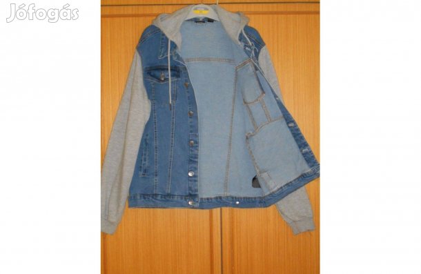 Új, férfi dzseki - vagány, sportos farmer-pamut. Márkás. 46-48