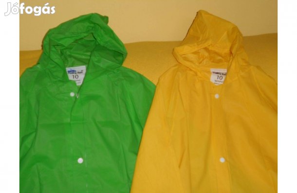 Új, gyerek esőkabát, kislány, fiú, márkás. 10 és 14 év. 3 db