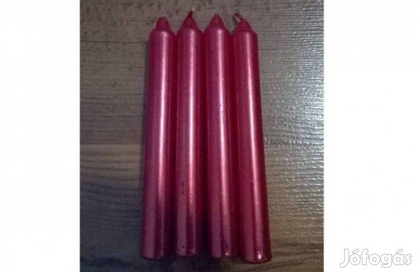 Új, gyöngyházfényű gyertyák (4 db)