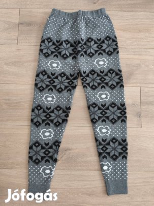 Új, hibátlan thermo leggings nadrág, legging - kb. 11-12 év, mérve!
