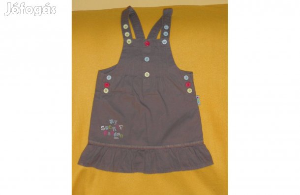 Új, kantáros, fodros kislány ruha. Márkás, díszes. 92 - es