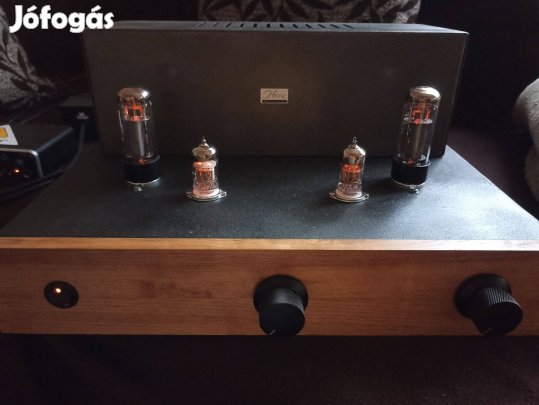 Új, kézzel készített 2x7 Wattos elektroncsöves SE erősítő