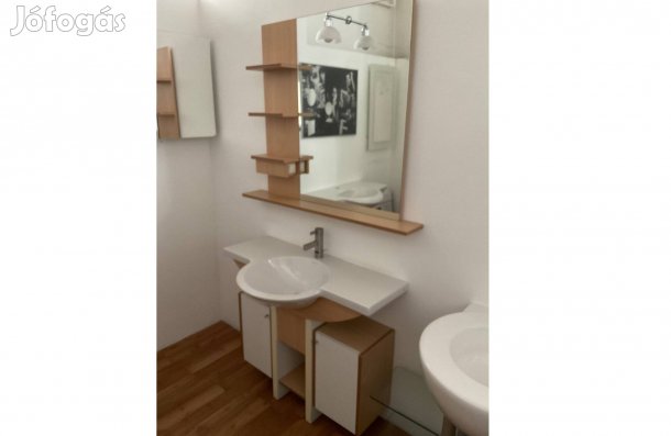 Új, kiállított egyedi, prémium Villeroy&Boch mosdó+bútor+tükör eladó