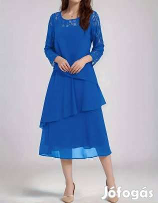 Új, királykék alkalmi női ruha, 44-es méret