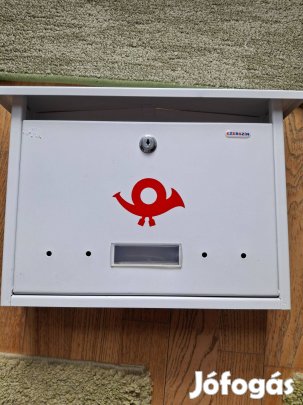 Új, kültéri szép, fehér postaláda eladó