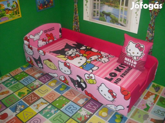 Új, leesésgátlós fémlábakon álló,gyerekágy.!