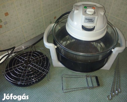 Új, légkeveréses, olajmentes grill, Pesten szállítással