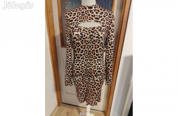 Új, leopárd mintás ruha, 40-es méret