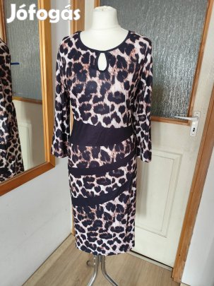 Új, leopárdmintás női ruha, 46-os méret