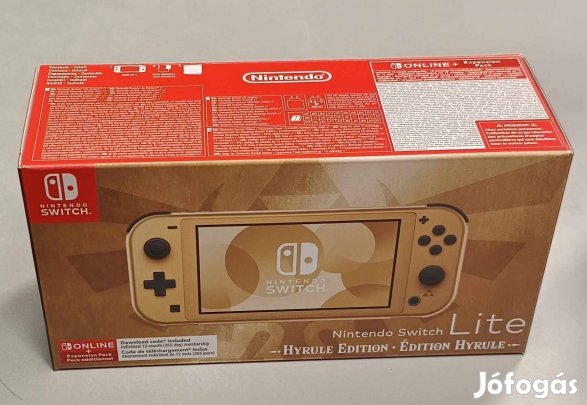 Új, limitált kiadású Switch Lite Hyrule Edition gép 2 év garanciával
