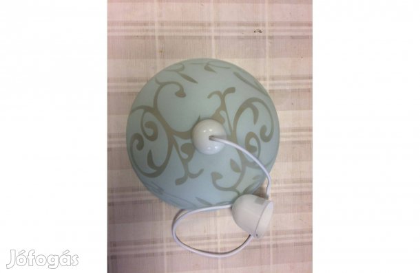 Új, mennyezeti lámpa, üveg burás, eladó