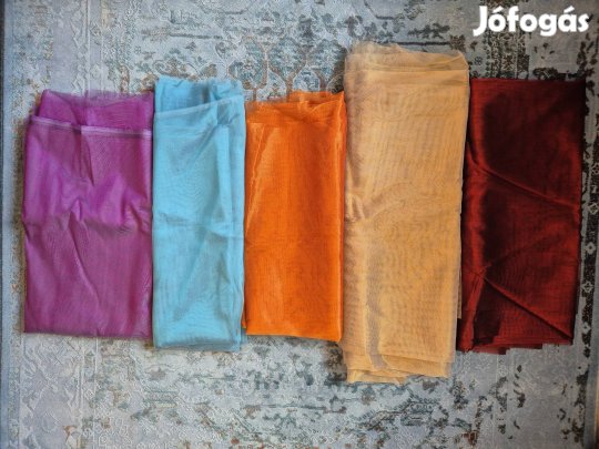 Új, minőségi félorganza függönyök (5 féle)