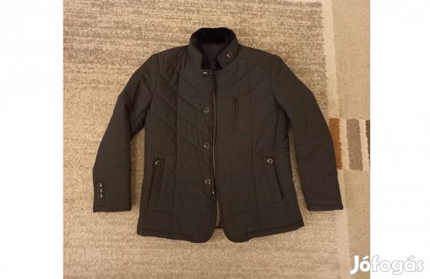 Új, nem használt, hibátlan, fekete bélelt dzseki, 46-48-as, eladó