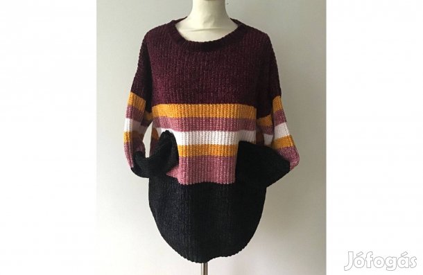Új, női, zsenília pulóver. 40-42-es