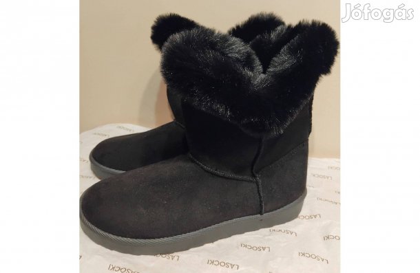 Új, női bélelt bokacsizma