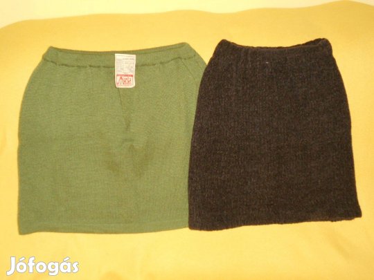 Új, női csinos, kötött szoknya: 46-os. Zsenília, bélelt: S-es