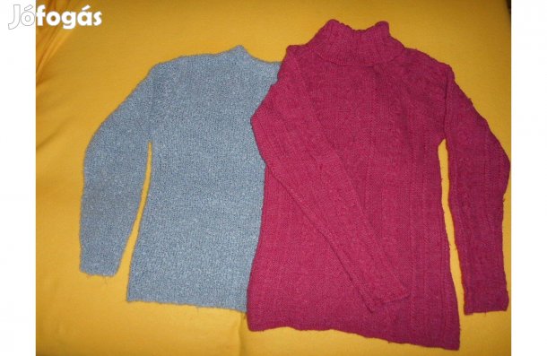 Új, női pulóver, egyedi, csinos, pamut. S/M. Kézzel kötött