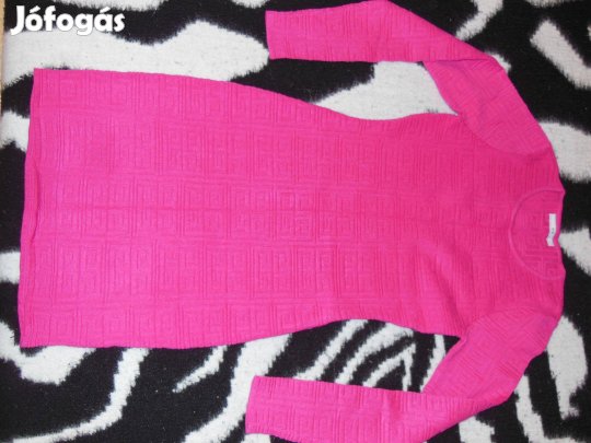 Új, pink, őszi/tavaszi mini ruha. S