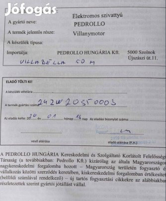 Új, soha nem használt Pedrolló medence szivattyú eladó