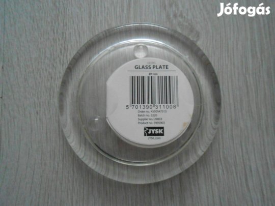 Új, sosem használt Jysk üveg talp / alj, gyertyatartó