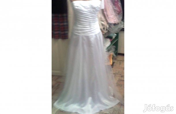 Új, szatén-tüll esküvői, báli, szalagavató ruha eladó