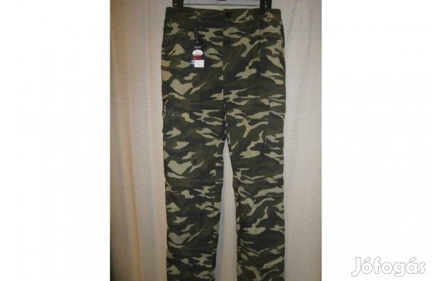 Új, terepmintás, sokzsebes férfi nadrág, mérete: 4XL