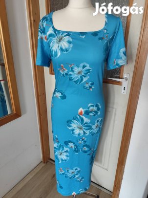 Új, türkiz alkalmi női ruha, 44-es méret