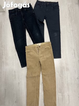 Új, újszerű 134-es Reserved, H&M fiú farmercsomag