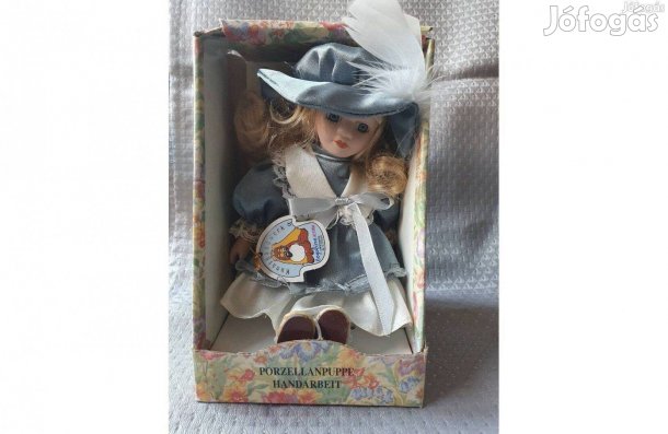 Új, vintage porcelán fejű baba