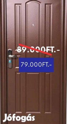 Új acél biztonsági bejárati ajtók