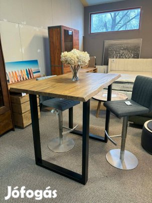 Új akácfa akác fa bárasztal asztal étkezőasztal szélezetlen