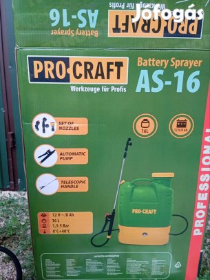 Új akkumulátoros háti permetező