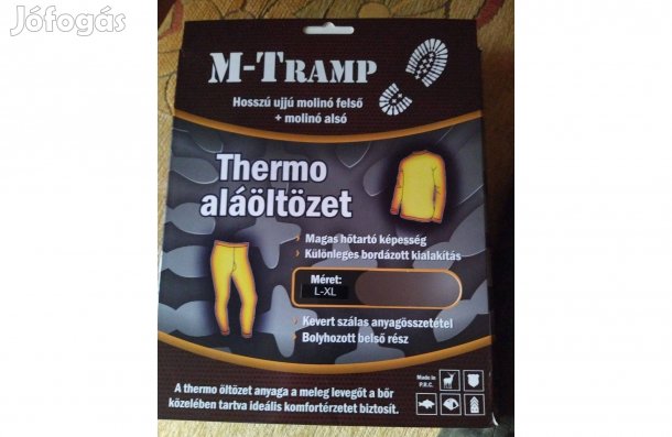 Új aláöltözet féláron, horgász vadász, thermo alsóruházat melegítő