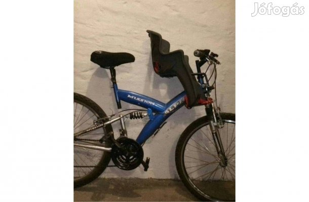 Új állapot! Adapter + Kerékpáros gyerekülés Előre szerelhető!