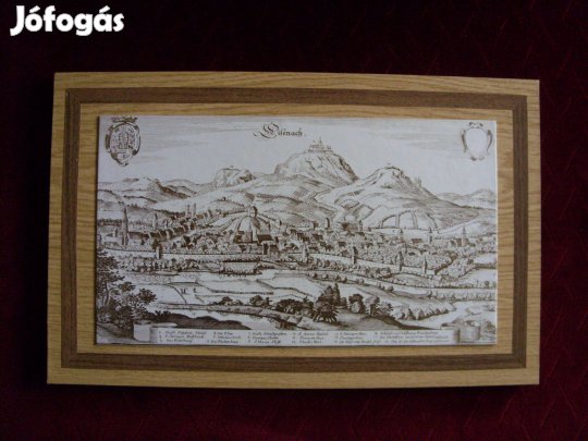 Új állapotú Eisenach (Türingia) falikép 22 x 35 cm