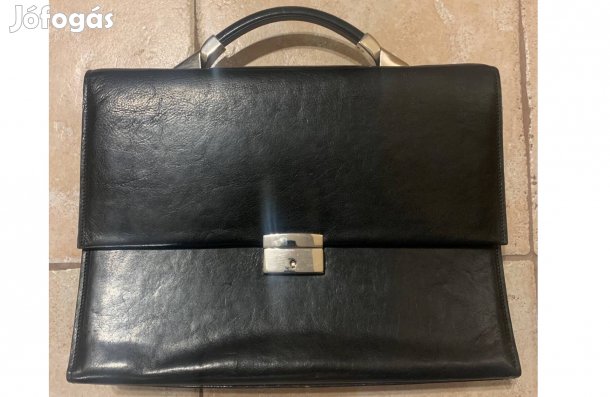 Új állapotú kisebb méretű bőr aktatáska!