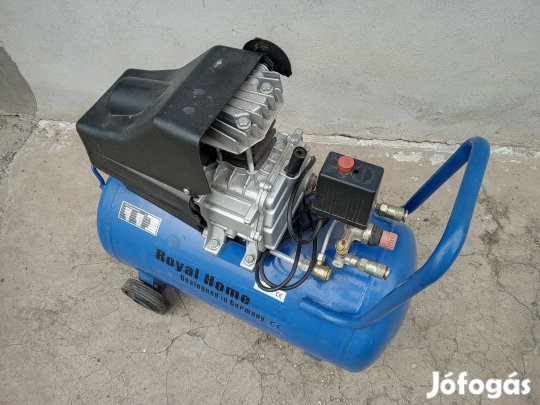 Új állapotú kompresszor 220V/ 50Lit. polirgép