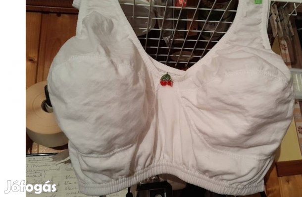 Új állapotú pamut melltartó alul gumis. 105-ös, E kosaras