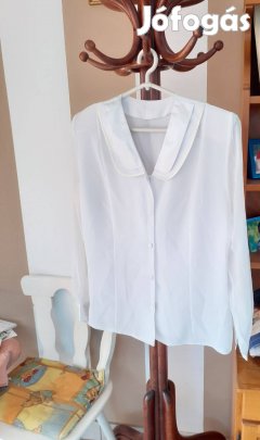 Új állapotú selyem muszlin női blúz felszolgálóknak