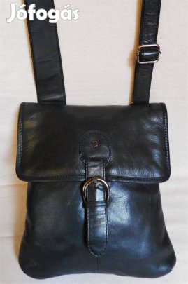 Új angol fekete bőr férfi válltáska