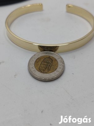 Új arany 14k sárga karkötő karperec reif uniszex tömör 35000ft/g