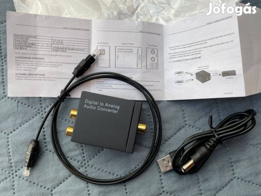 Új audio digital analóg alakító konverter fejhallgató kimenettel