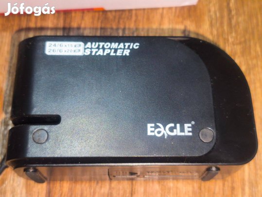 Új automata elektromos tűzőgép + ajándék 2 doboz kapocs