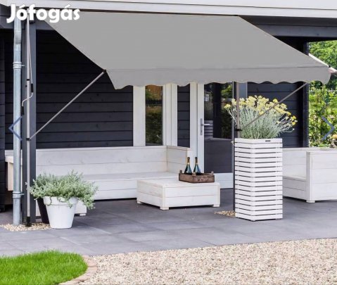 Új befeszíthető árnyékoló, szürke ponyva, 150 cm, 